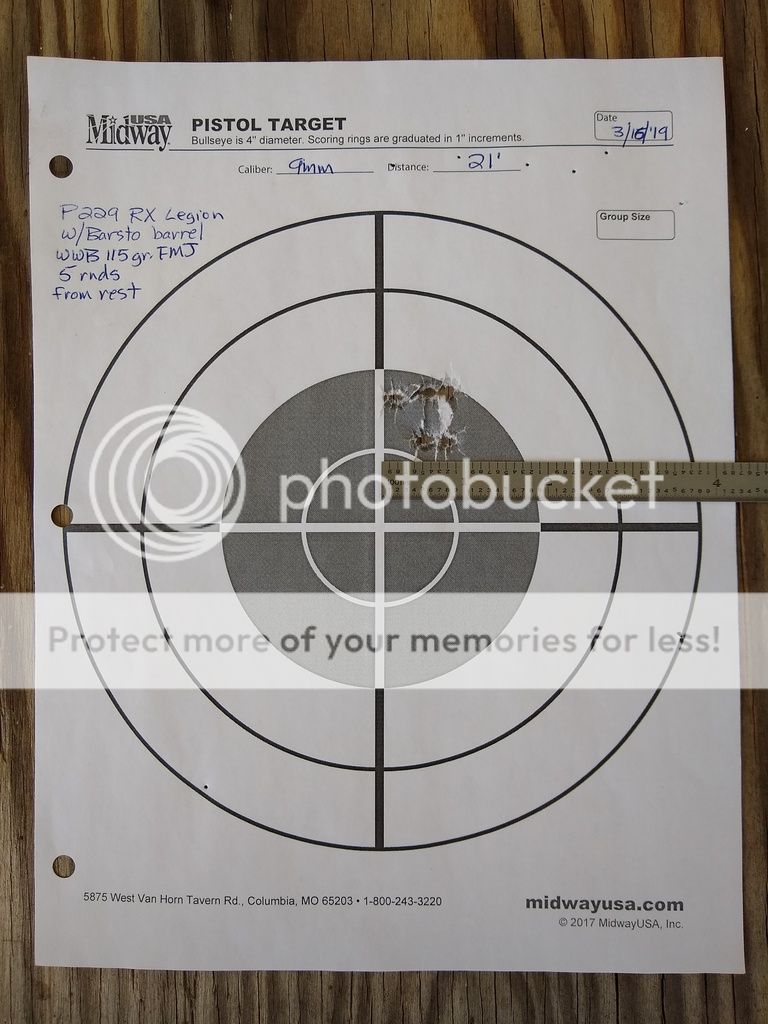220, 229 Barsto Barrel Update First Five Shots SIG Talk